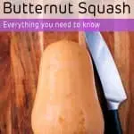 How to cut a butternut squash with a text title overlay,