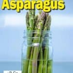 How to store asparagus with some text information overlay.